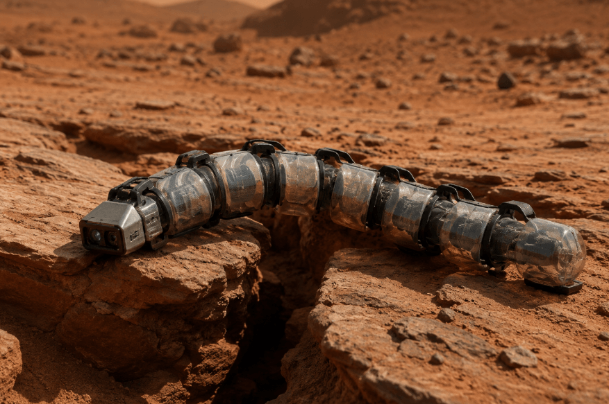 Así es el nuevo robot-oruga diseñado para explorar las zonas más inaccesibles de Marte