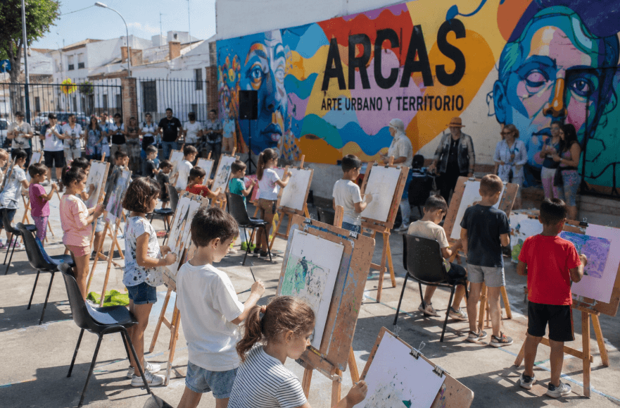 ARCAS cierra su primera edición en Casariche con un concurso infantil de pintura rápida