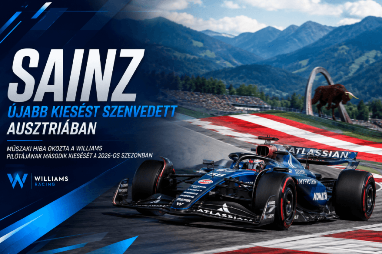 Carlos Sainz újabb kiesést szenvedett el Ausztriában: a Williams műszaki hibája vetett véget a futamának Carlos Sainz újabb kiesést szenvedett el Ausztriában: a Williams műszaki hibája vetett véget a futamának
